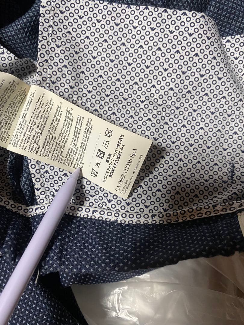 ARMANI JUNIOR ネイビー　ドット　スーツ　9-10