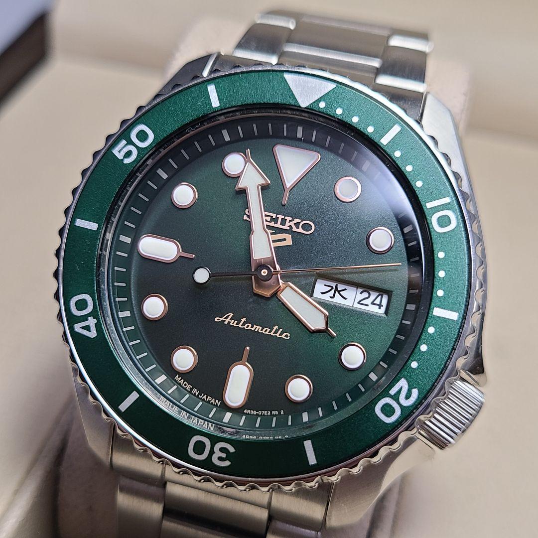 【美品】SEIKO 5 スポーツ　4R36-07G0　SBSA013　稼働品