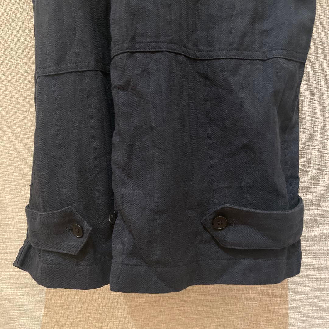 【IENA LA BOUCLE】リネンコットンヘリンボン サスペンダーパンツ