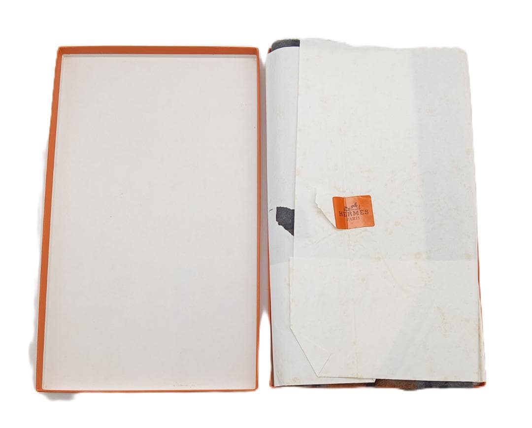 Hermès タータンチェック柄 カシミヤ100％マフラー