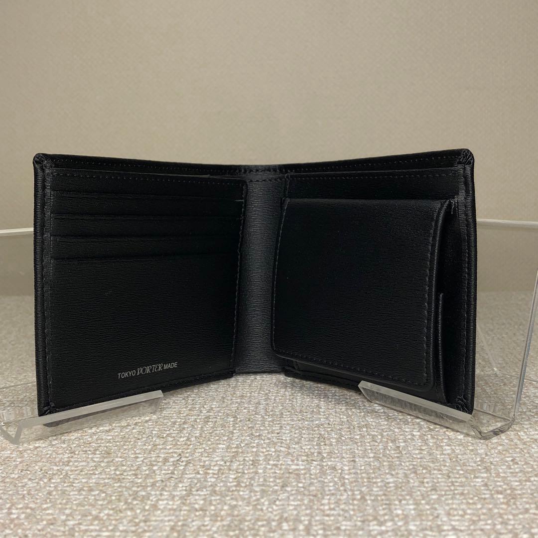 ポーター　未使用　カレント　二つ折り財布　PORTER CURRENT ブラック