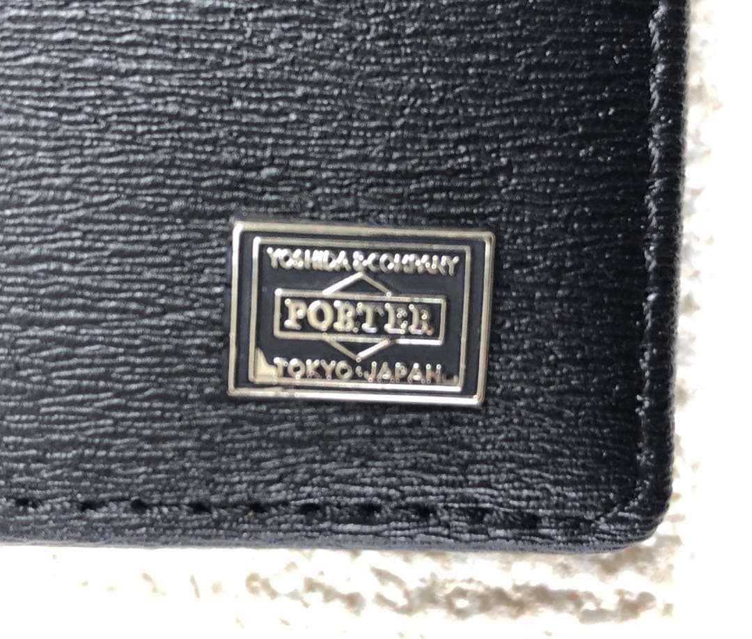 ポーター　未使用　カレント　二つ折り財布　PORTER CURRENT ブラック