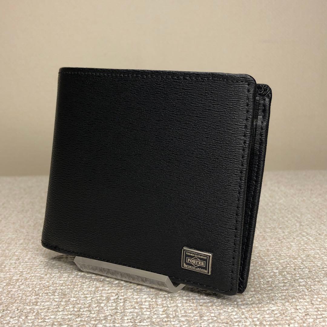 ポーター　未使用　カレント　二つ折り財布　PORTER CURRENT ブラック
