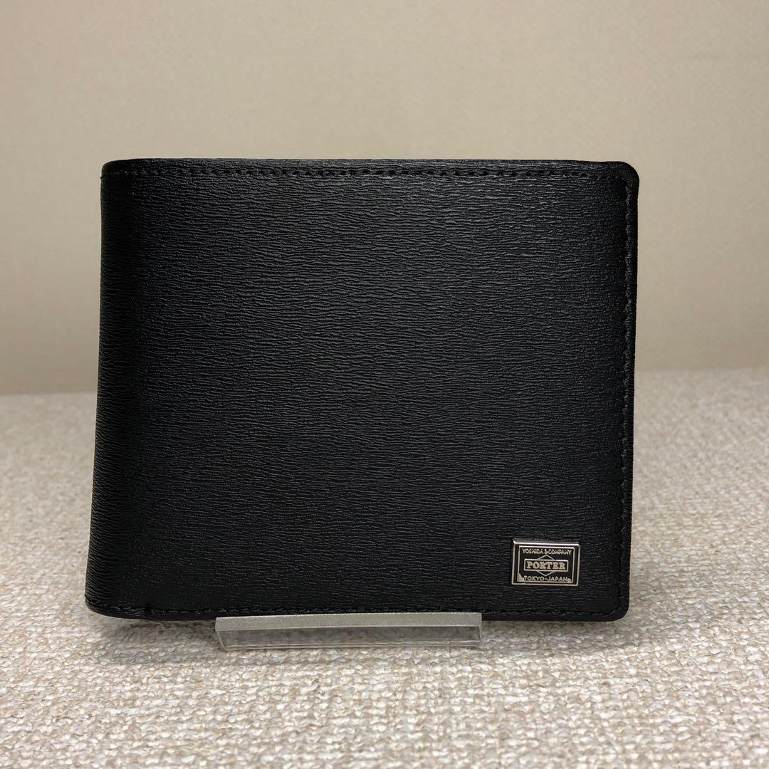 ポーター　未使用　カレント　二つ折り財布　PORTER CURRENT ブラック