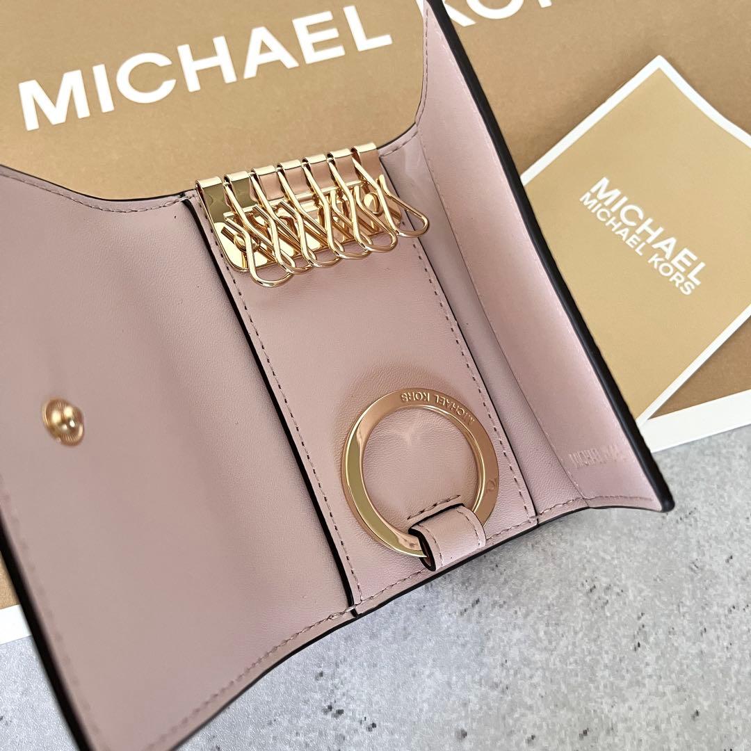 マイケルコース☆新品☆ 【日本限定】 MKシグネチャー キーケース/ピンク