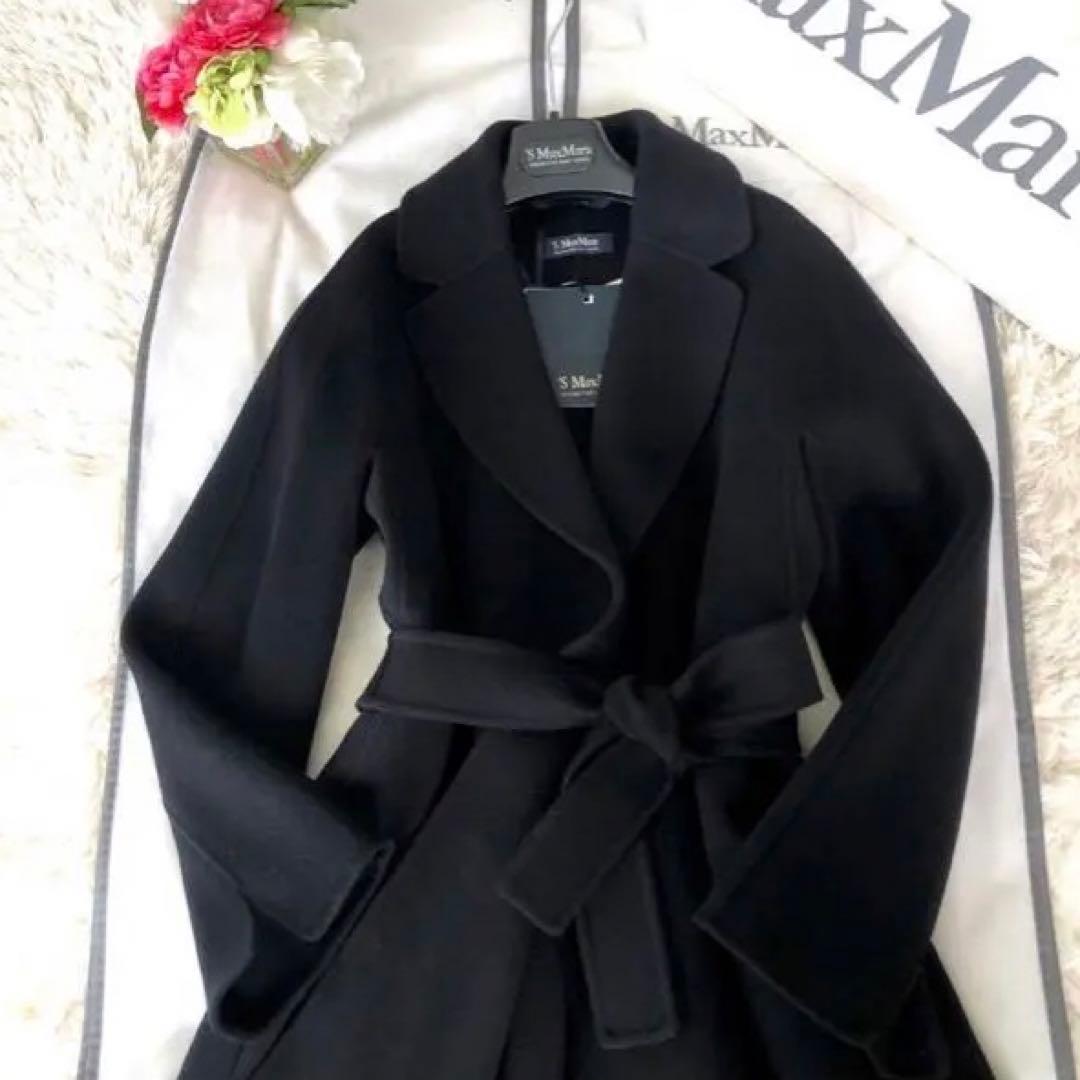 新品タグ付【'S MAX MARA】38ESTURIAクチートアマーノ　ブラック