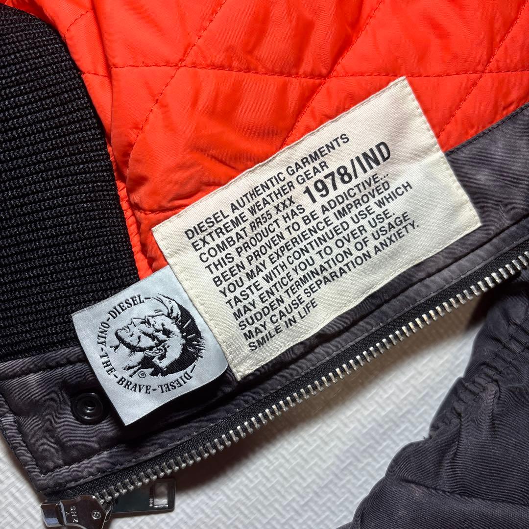 【極美品】DIESEL ムラ染め MA-1 ボンバージャケット デジタルカモ