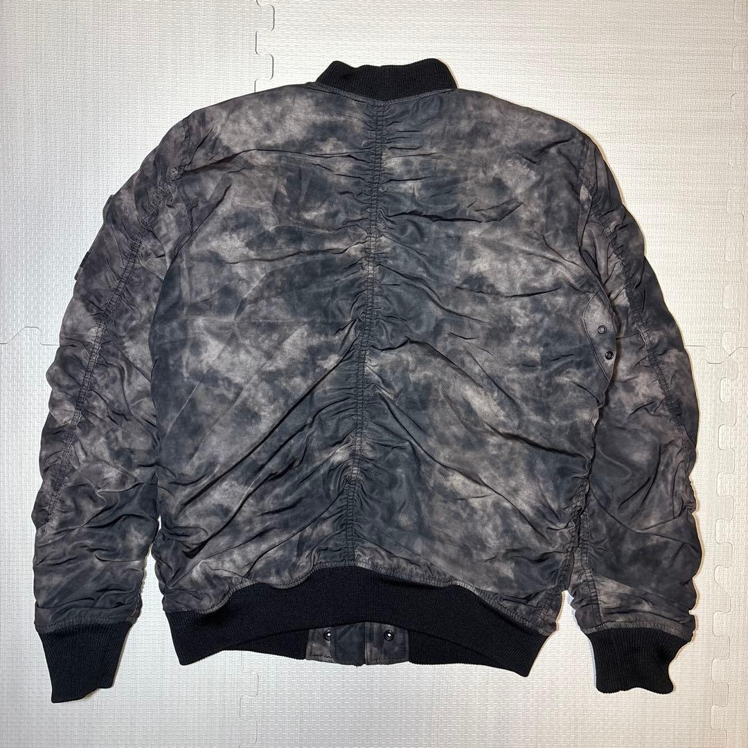 【極美品】DIESEL ムラ染め MA-1 ボンバージャケット デジタルカモ