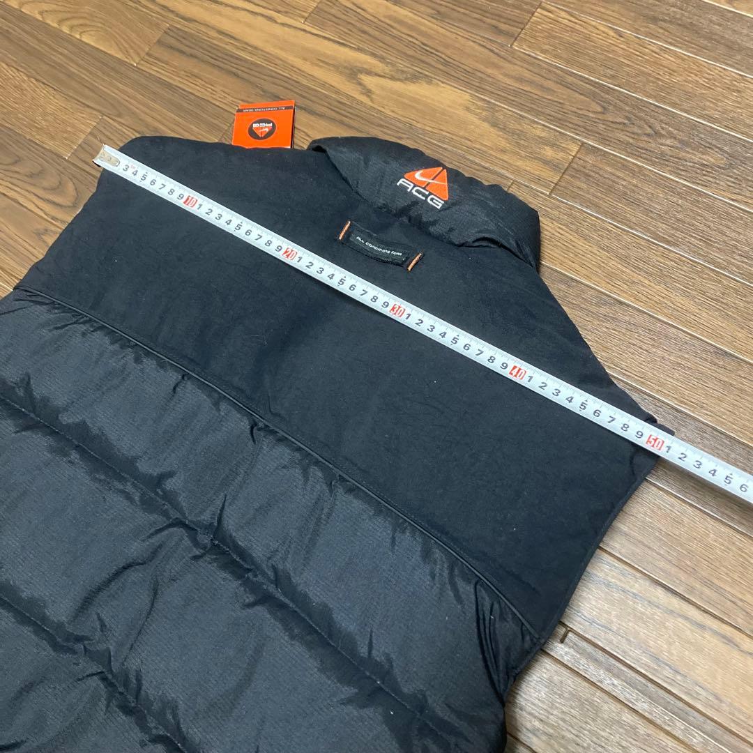 【希少　未使用タグ付き】NIKE ACG ダウンベスト 刺繍ロゴ　黒　L