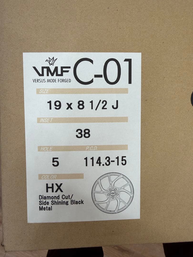 鍛造 RAYS VMF C-01 19X85 +38 5/114.3 HXカラー
