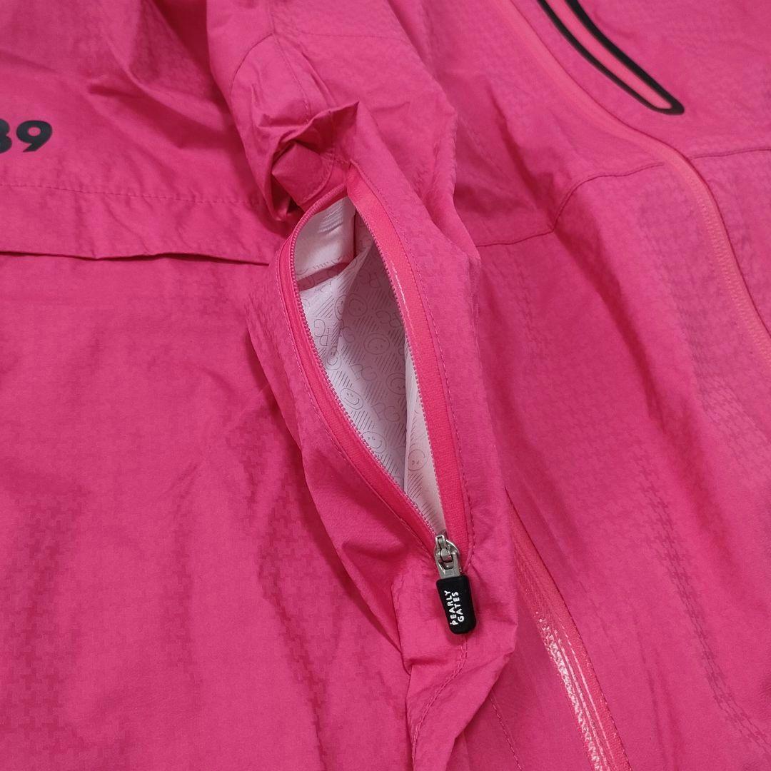 【新品タグ付】パーリーゲイツ　ゴルフ　2wayレインワンピース　袖脱着　ピンク0