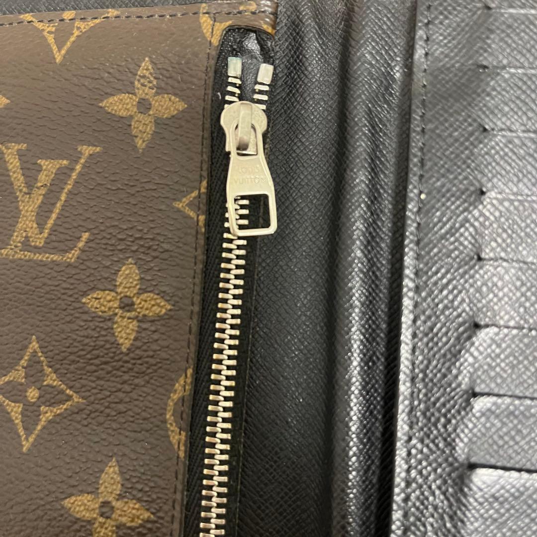 【財布】ルイヴィトン モノグラムマカサー ポルトフォイユ タノン 2つ折長財布