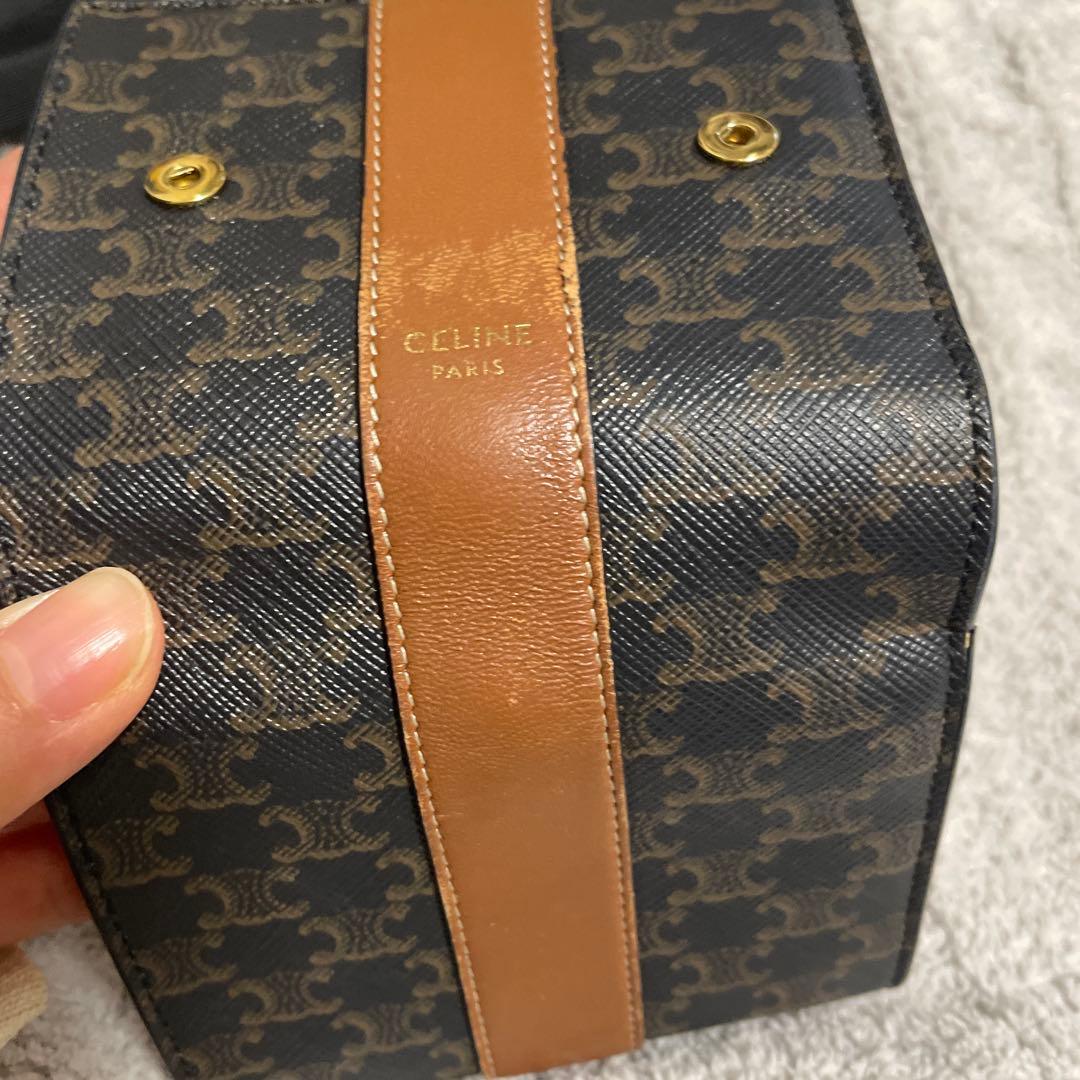 CELINE 三つ折り財布 ブラック ブラウン