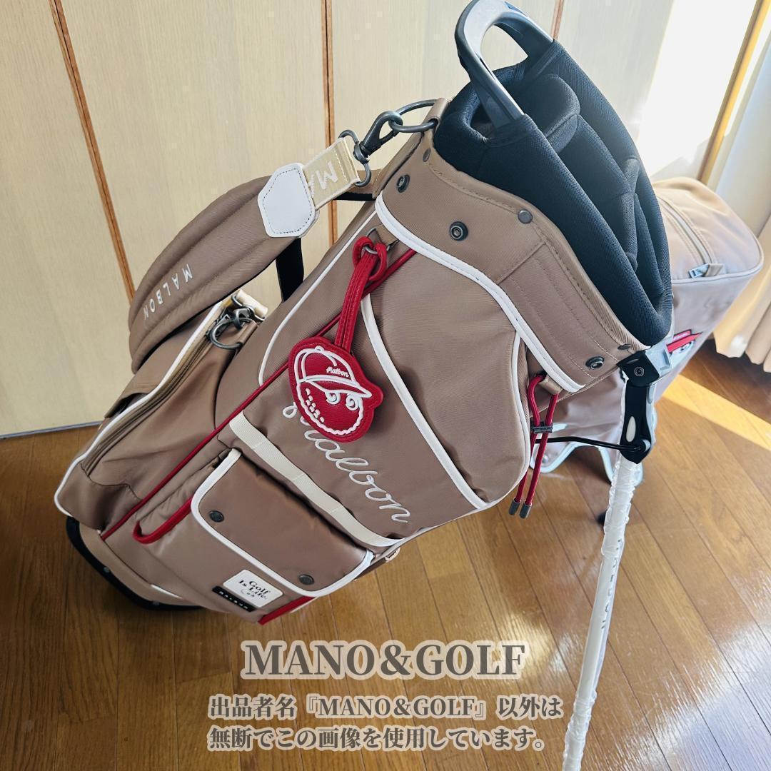 即日発送 マルボンゴルフ キャディバッグ Malbon Golf バック 茶色