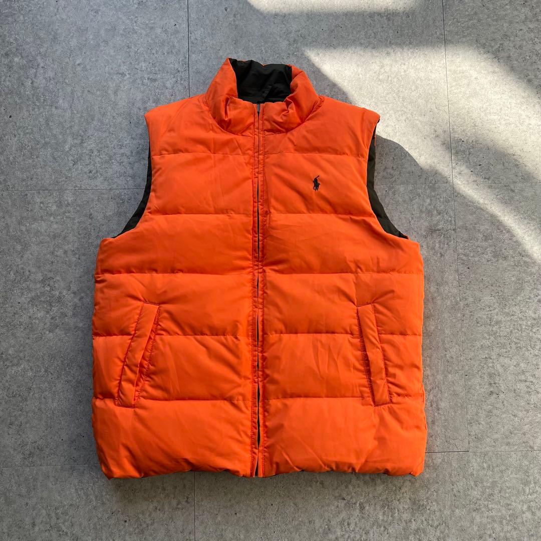 90s Ralph Lauren ラルフローレン リバーシブル ダウンベスト