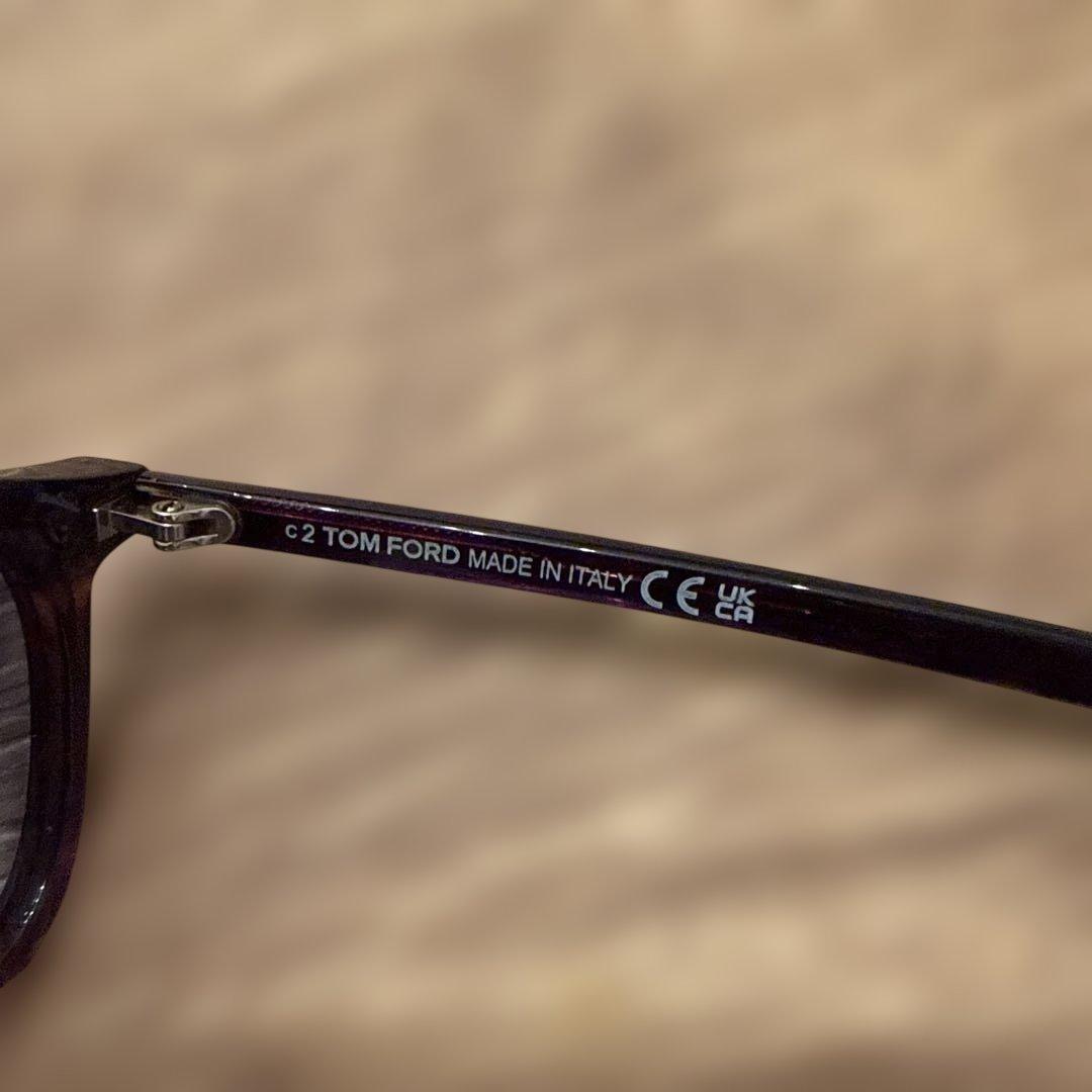 【美品】TOM FORDサングラスデミ柄フレームグラデーションブルーレンズ