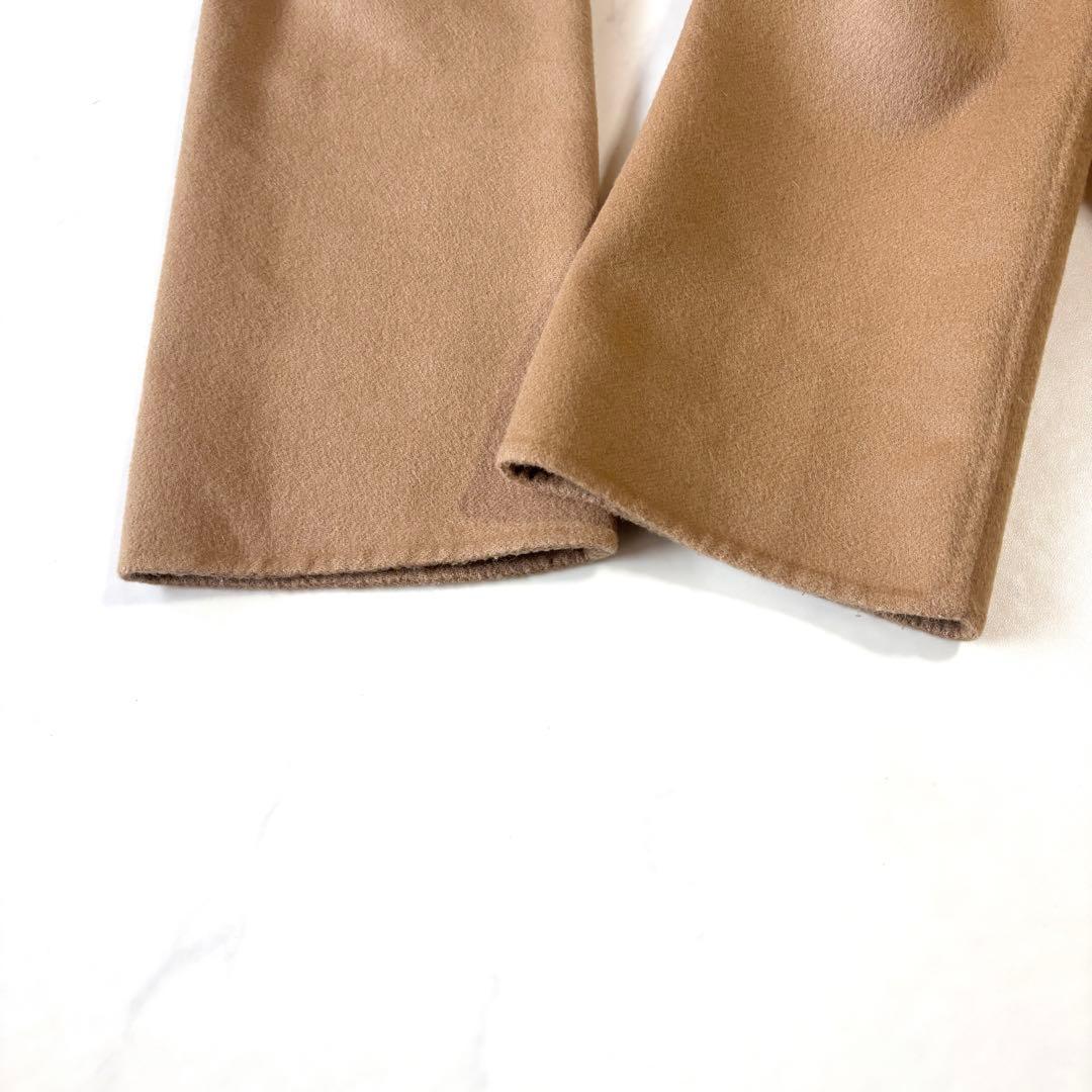 美品✨マックスマーラ　クチートアマーノ　ベルテッド　フード付き　キャメル