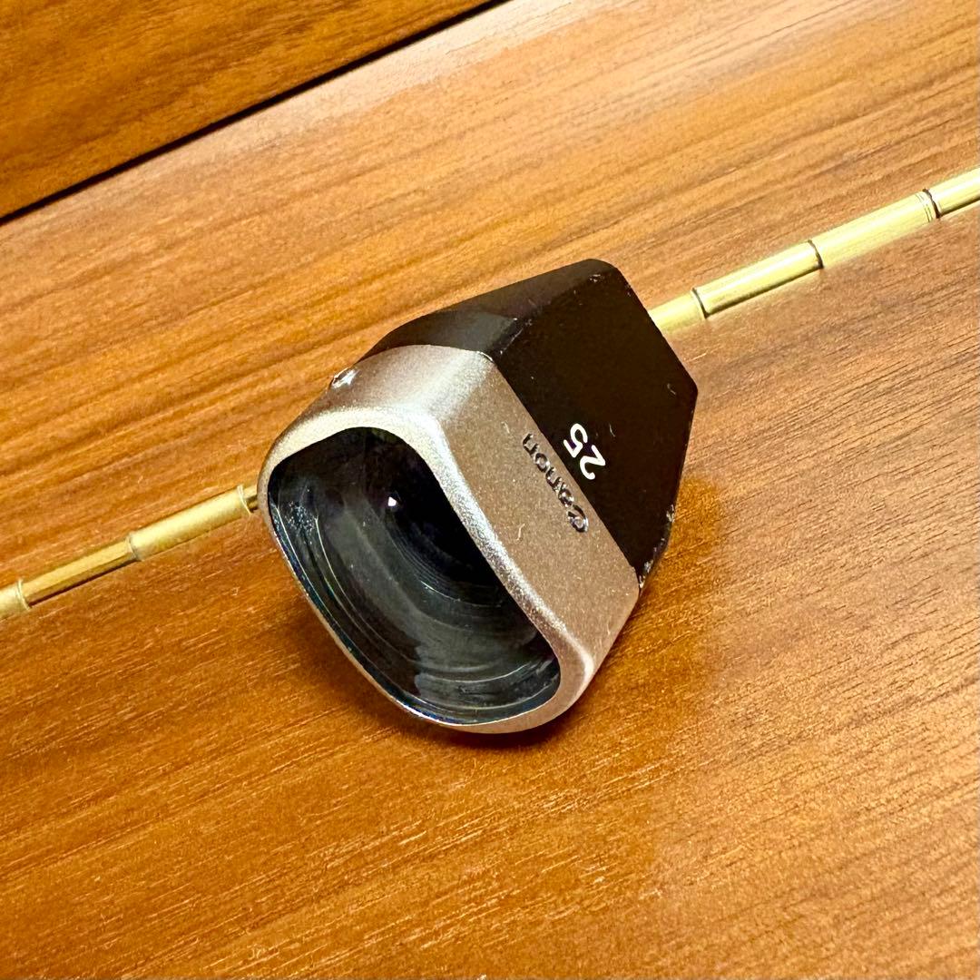 希少CANON 25mm F3.5 (L39) 単焦点レンズ　純正ファインダー