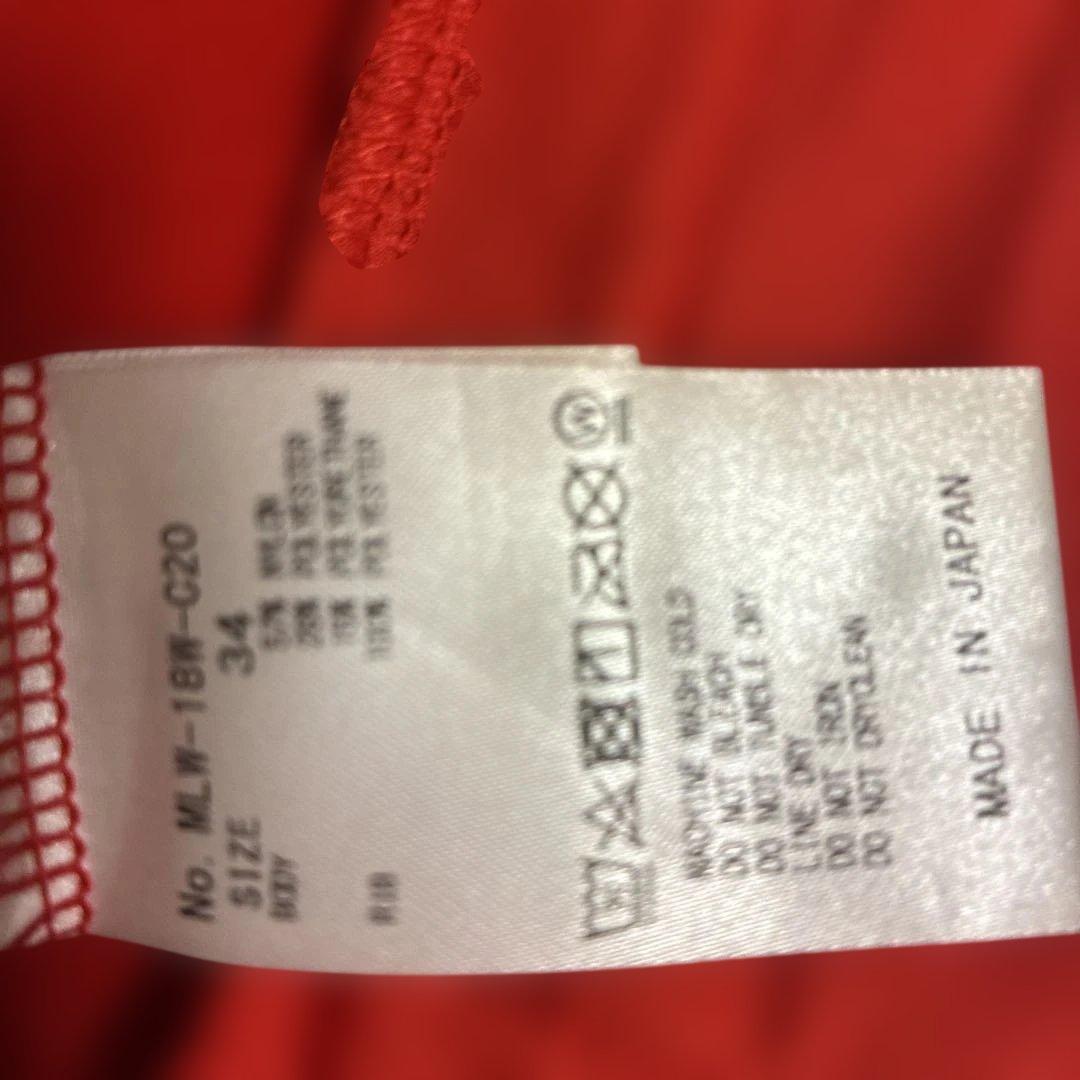 マークアンドロナ　ジャンバー　サイズ34 赤　ティー付き