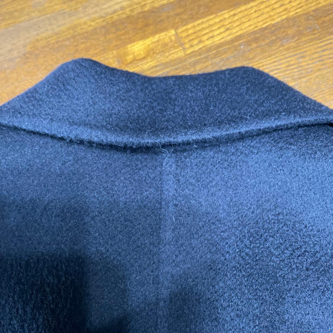 GERARDI カシミア100％ジャケットコ－ト イタリア製　ダ－クネイビー