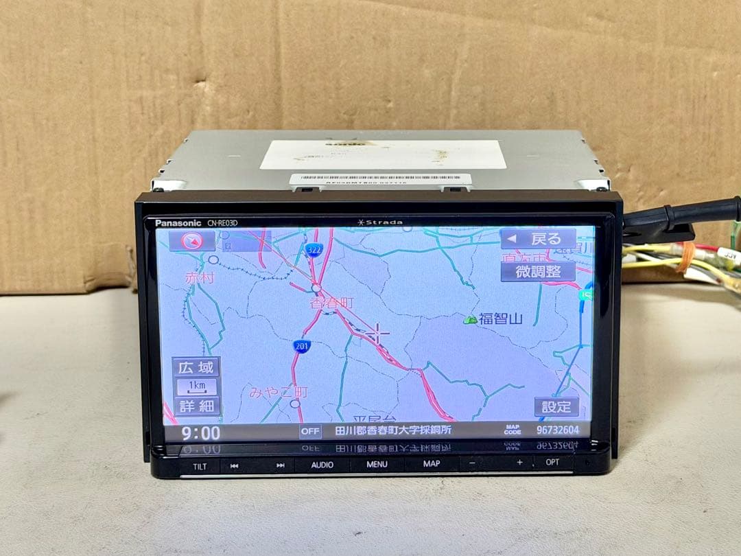 パナソニック Panasonic カーナビ ストラーダ CN-RE03D (A)