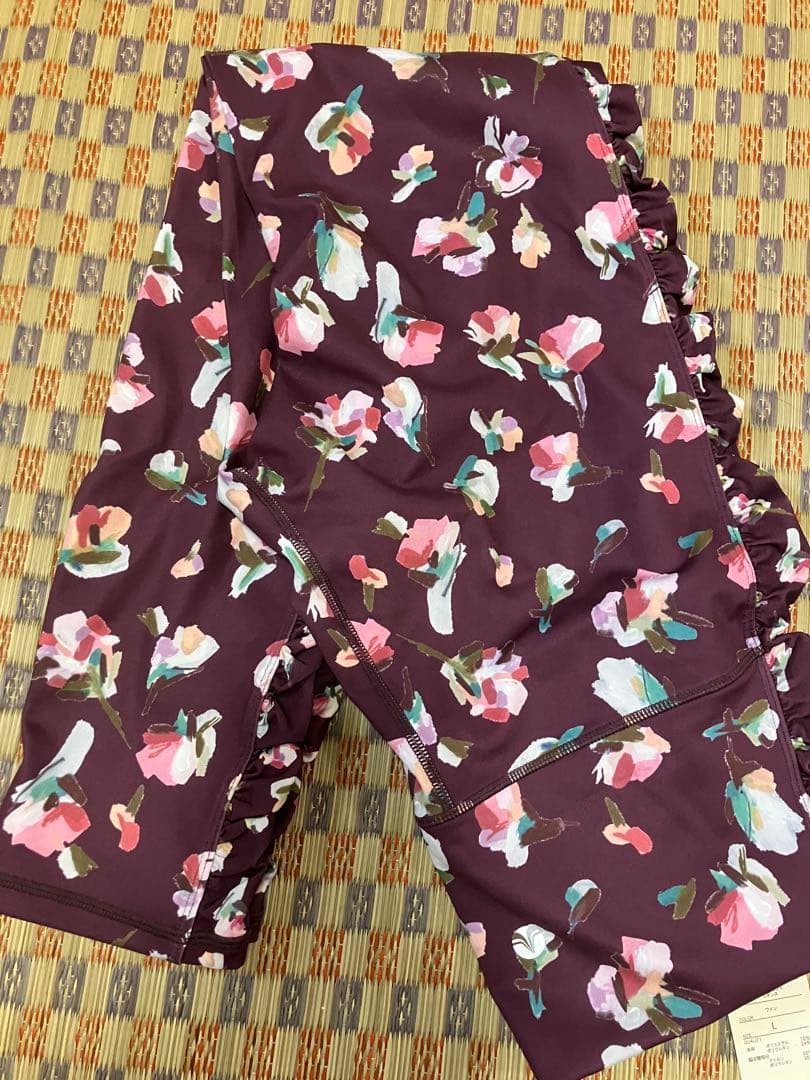 sukalaレギンスローズプリントLサイズ