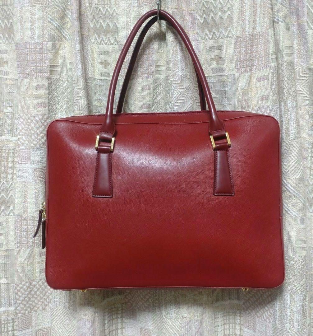 ◆バーバリー◆ビジネス、トートバッグ A4サイズ対応／赤／ノバチェック