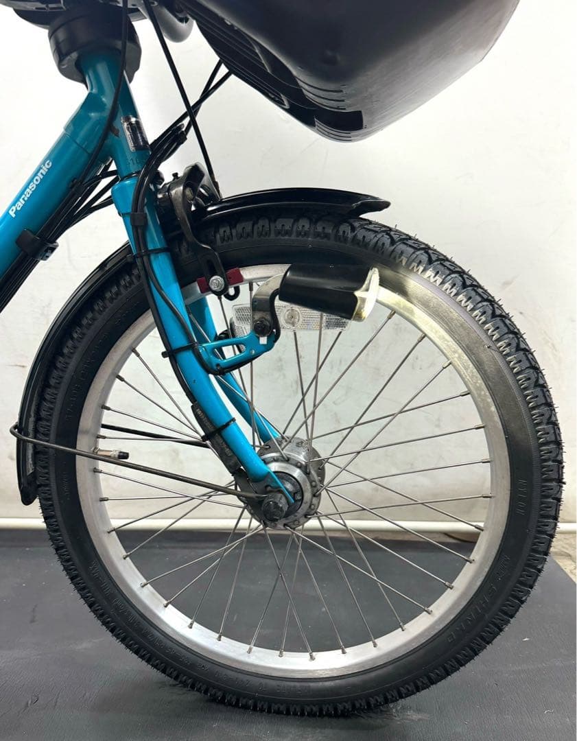 1年保証　新型　パナソニック　ギュットミニ　20インチ　水色　電動アシスト自転車
