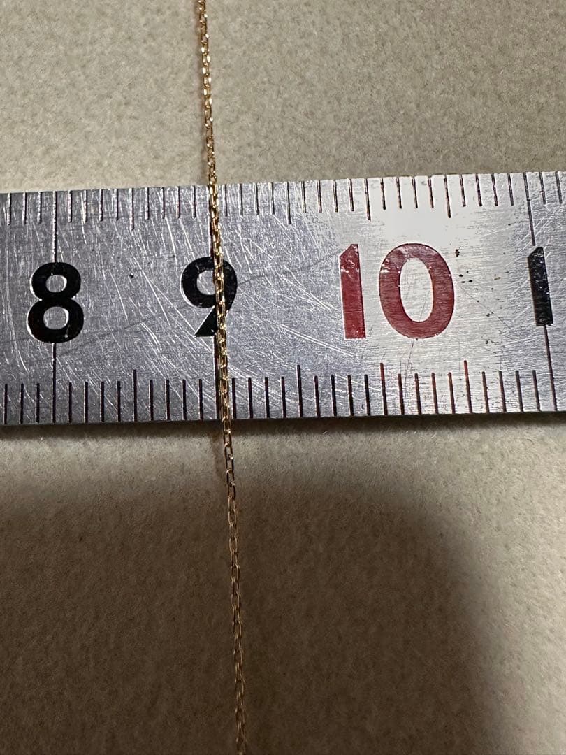 k18プチダイヤモンドネックレス　未使用！イニシャルM