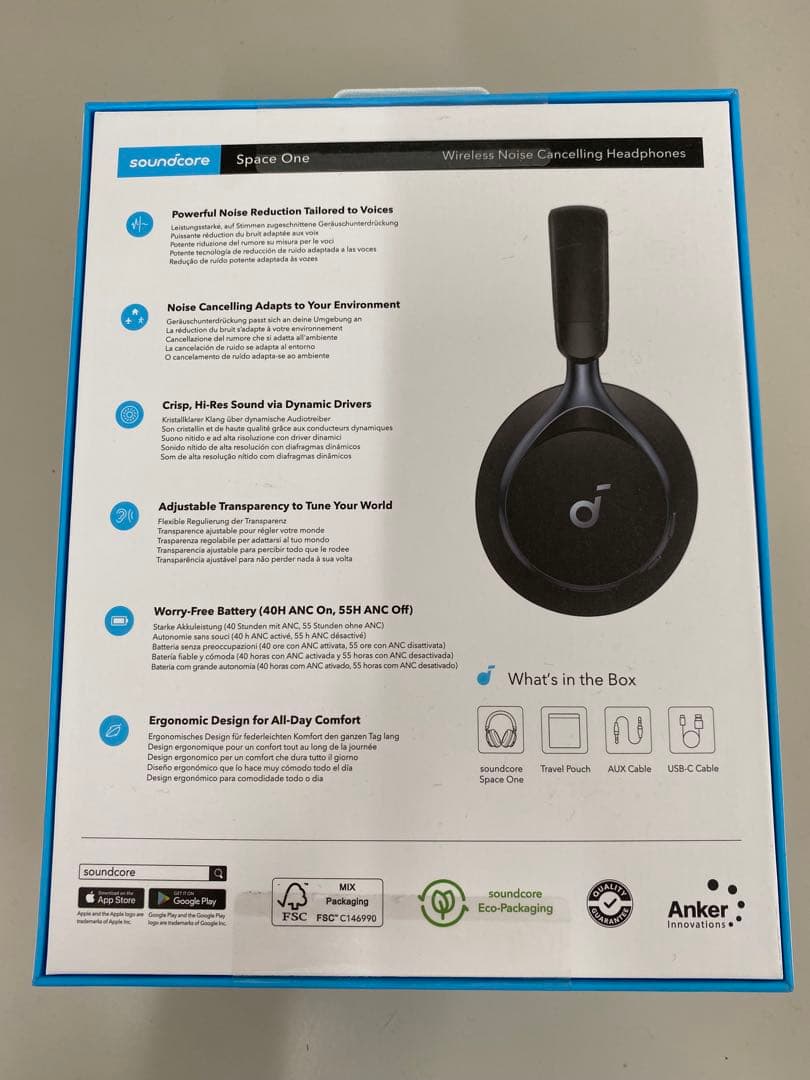 新品未使用！Anker Space One ワイヤレスヘッドホン