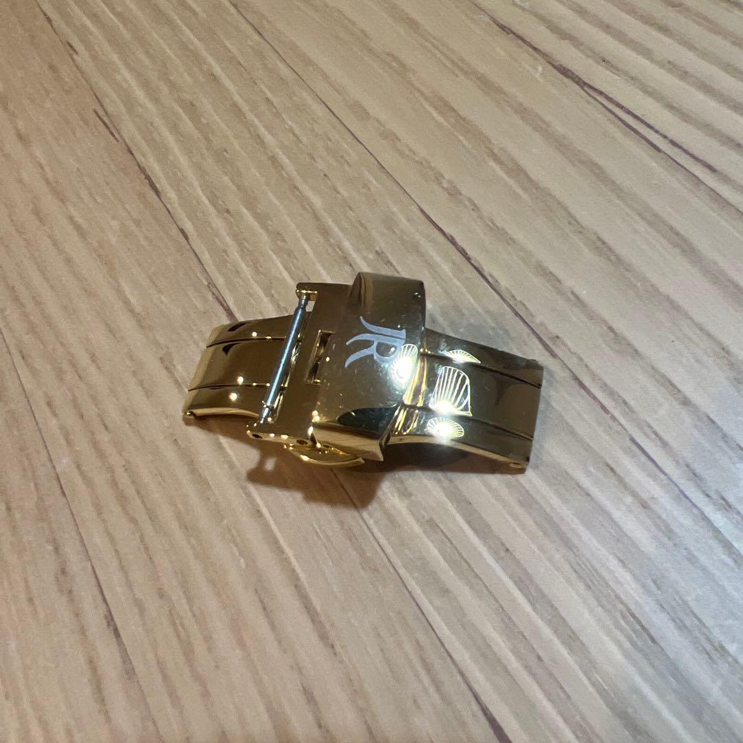 ジャンルソー　Dバックル　ゴールド　16mm