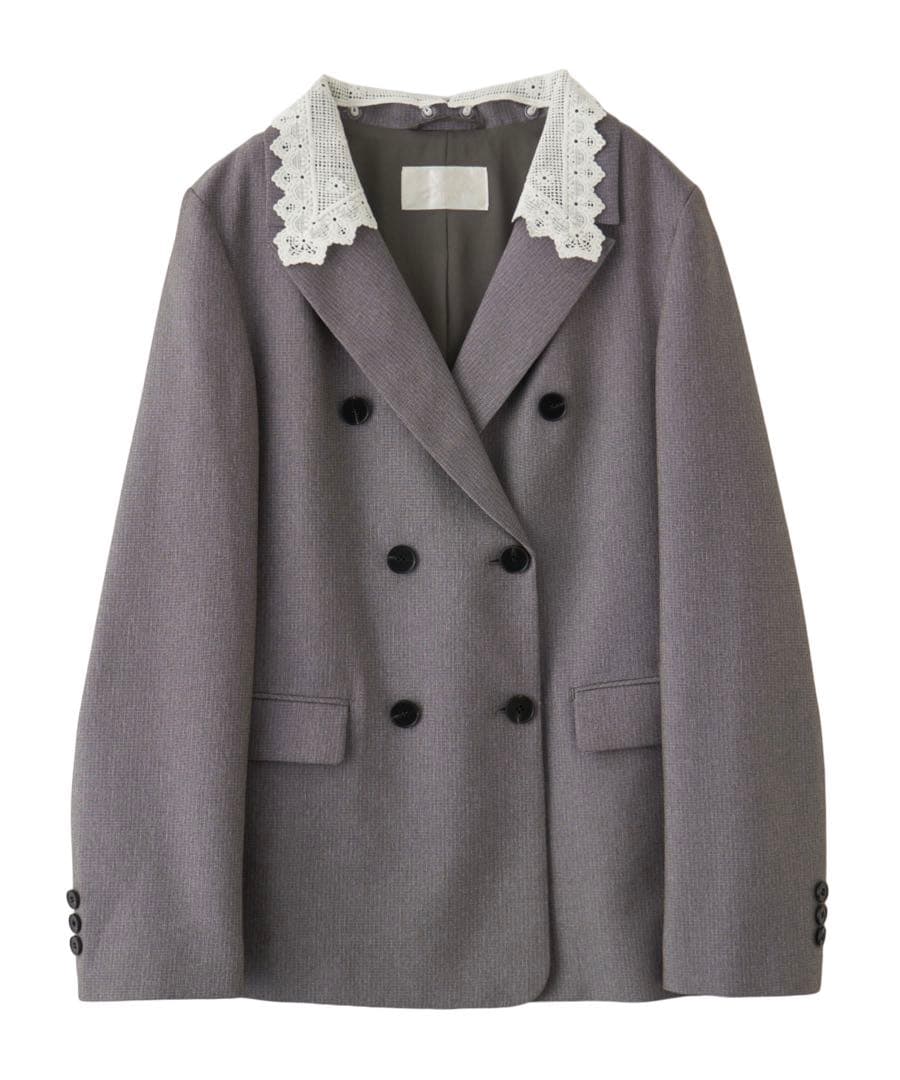 LILLIAN CARAT レースカラーテーラードジャケット