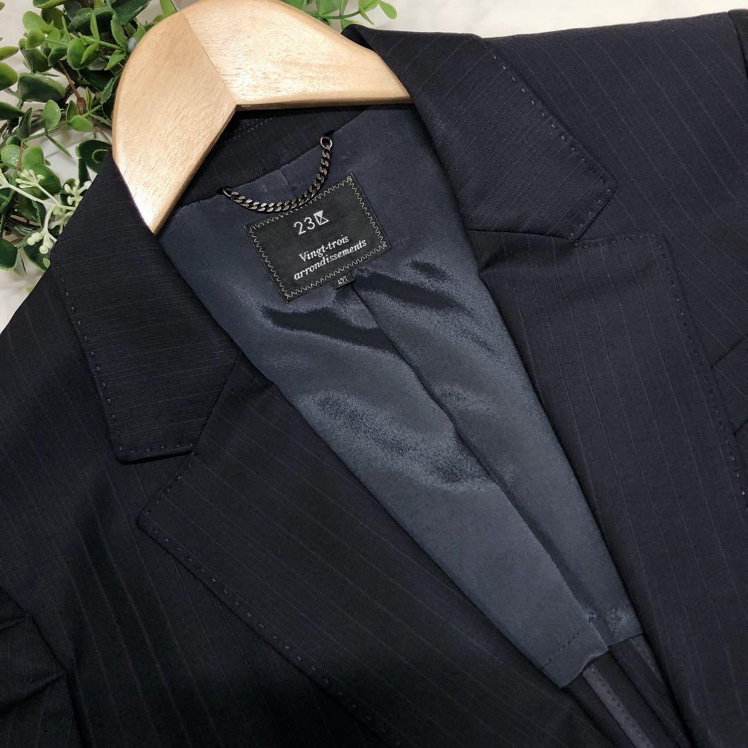 23区バハリエの高級素材スーツ（42Ｔ）ジャケットスカート