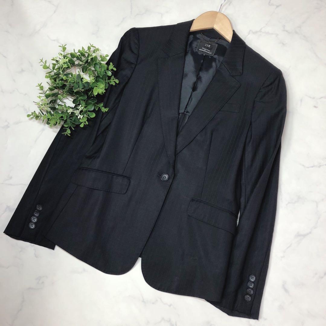 23区バハリエの高級素材スーツ（42Ｔ）ジャケットスカート