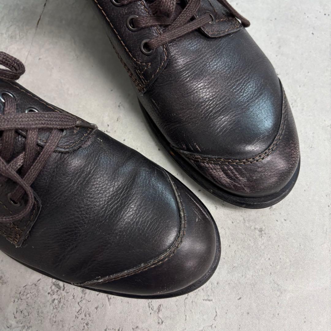 DIESEL ディーゼル レザー ブーツ サイドジップ 43 本革 ブラウン