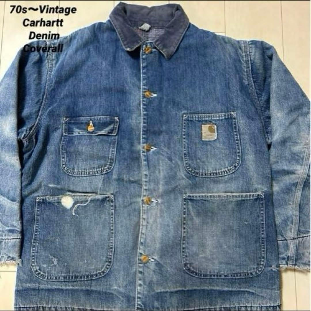 70s〜Carhartt ヴィンテージ　カーハート　カバーオール　チョアコート
