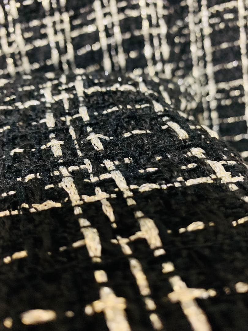 ぽ*ん様 noelaツイード マキシドレス ブラック