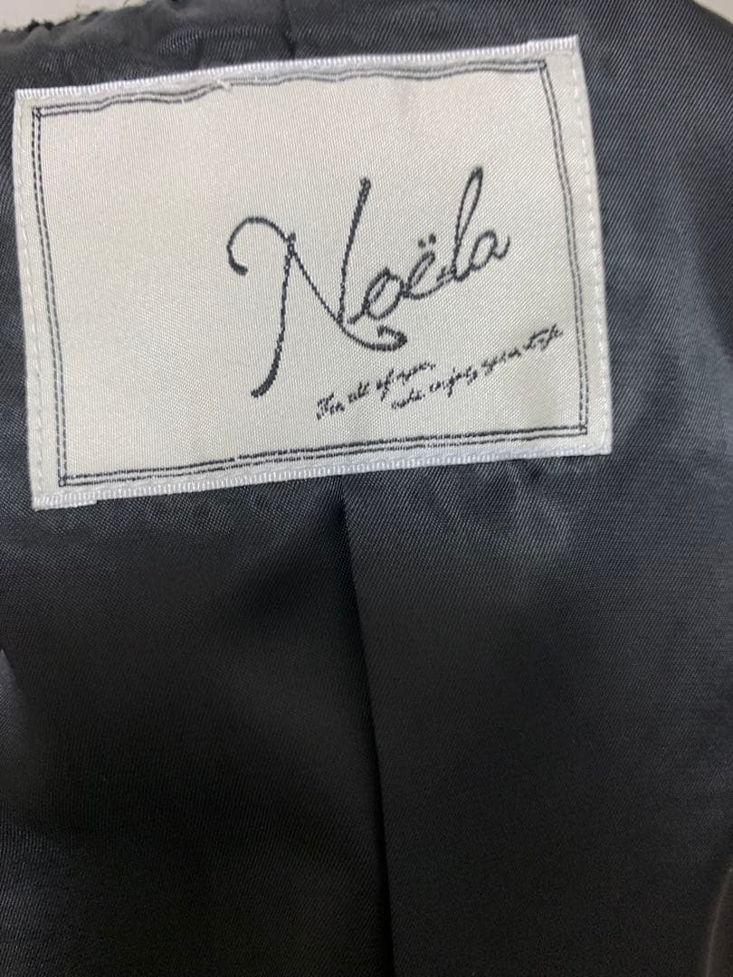 ぽ*ん様 noelaツイード マキシドレス ブラック