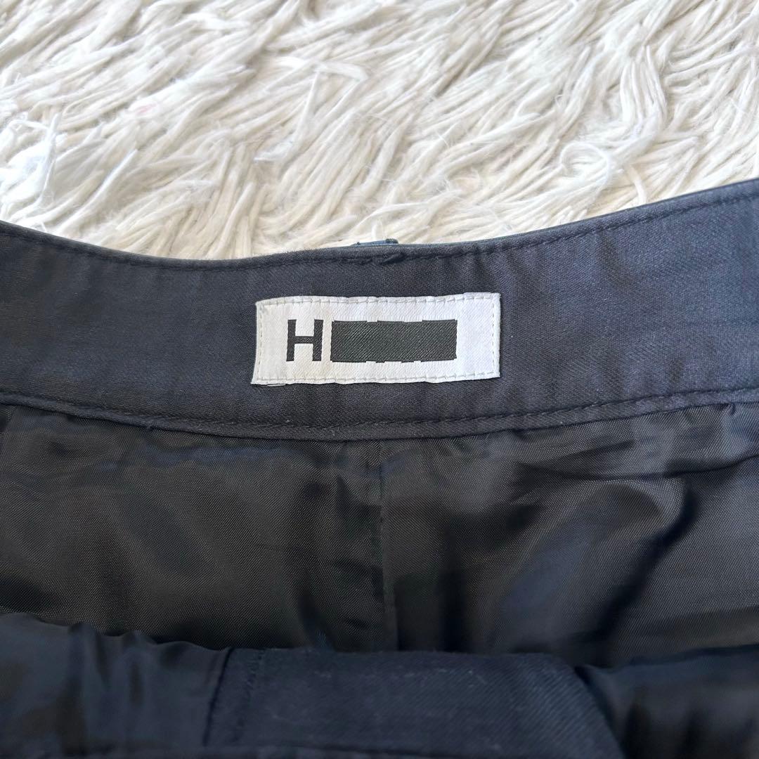 H BEAUTY & YOUTH シープレザー ショートパンツ ブラック