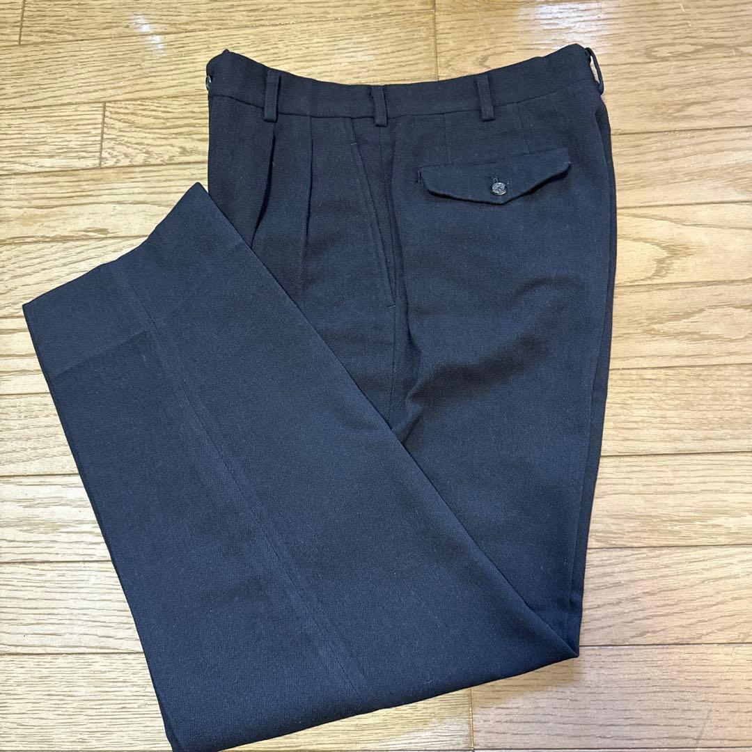 COMME des GARCONS HOMME ツータックパンツ ブラック　M