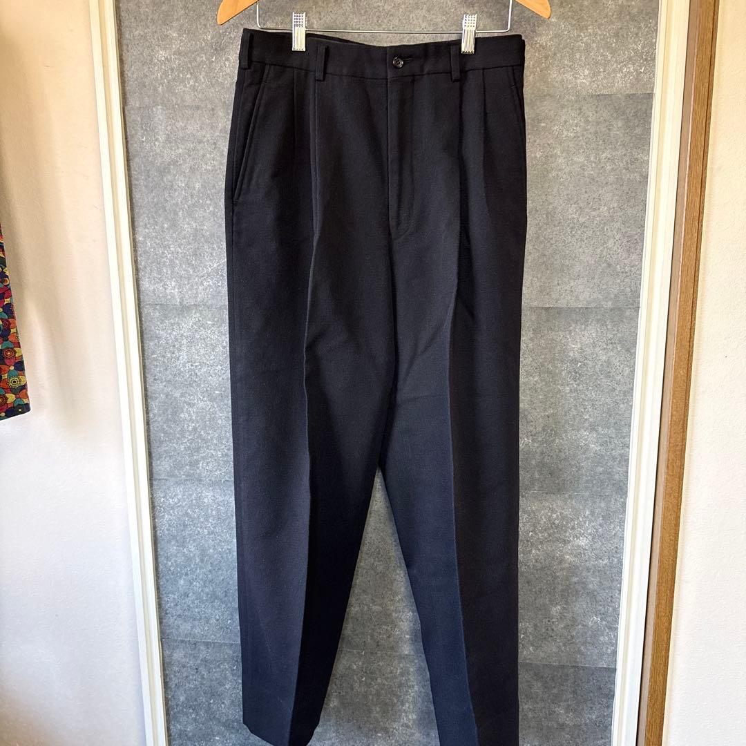 COMME des GARCONS HOMME ツータックパンツ ブラック　M