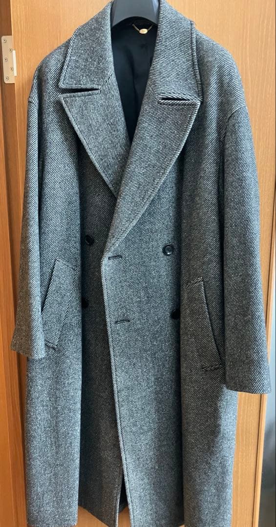 EDIFICE ナチュラル メリノウール ダブルオーバーコート