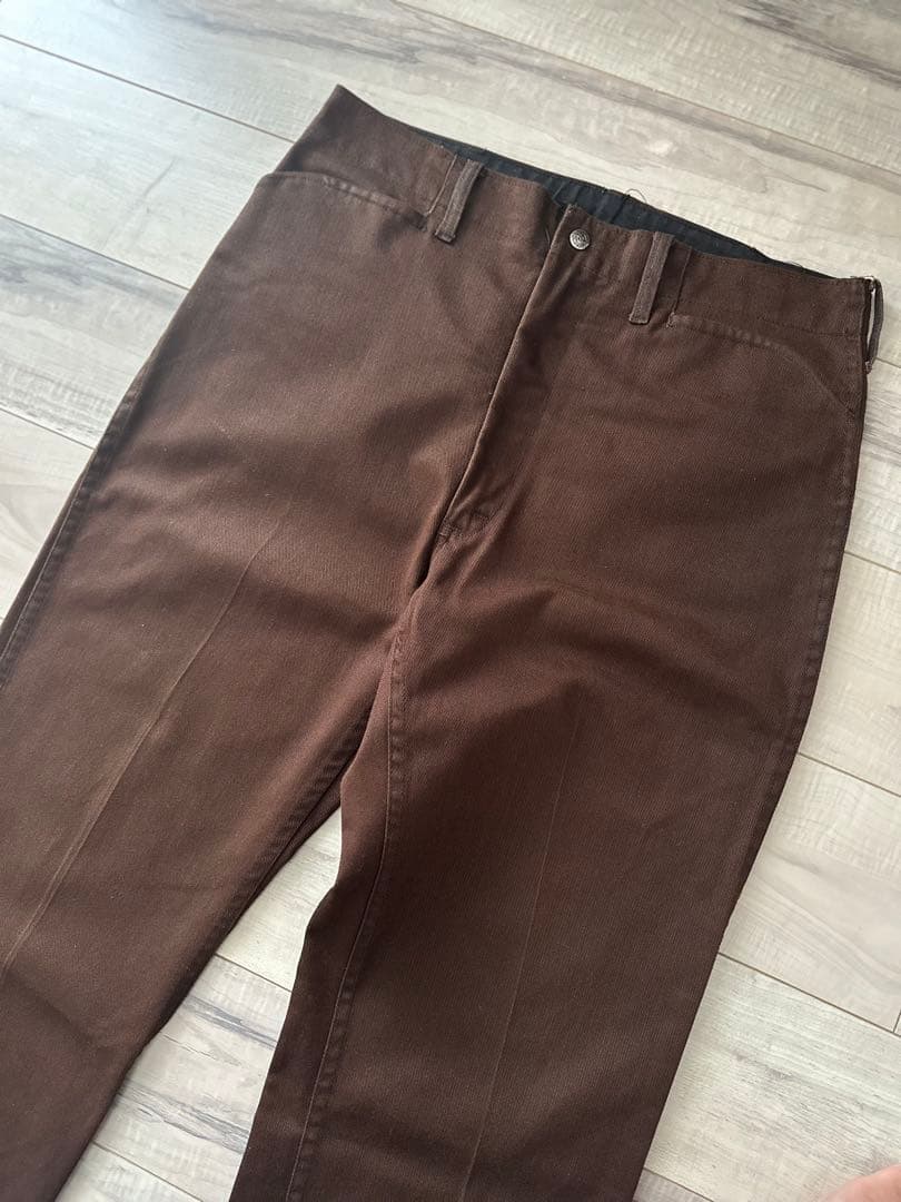 【極上/状態◎/神サイズ】 〜70s USA製 LEE フリスコ パンツ