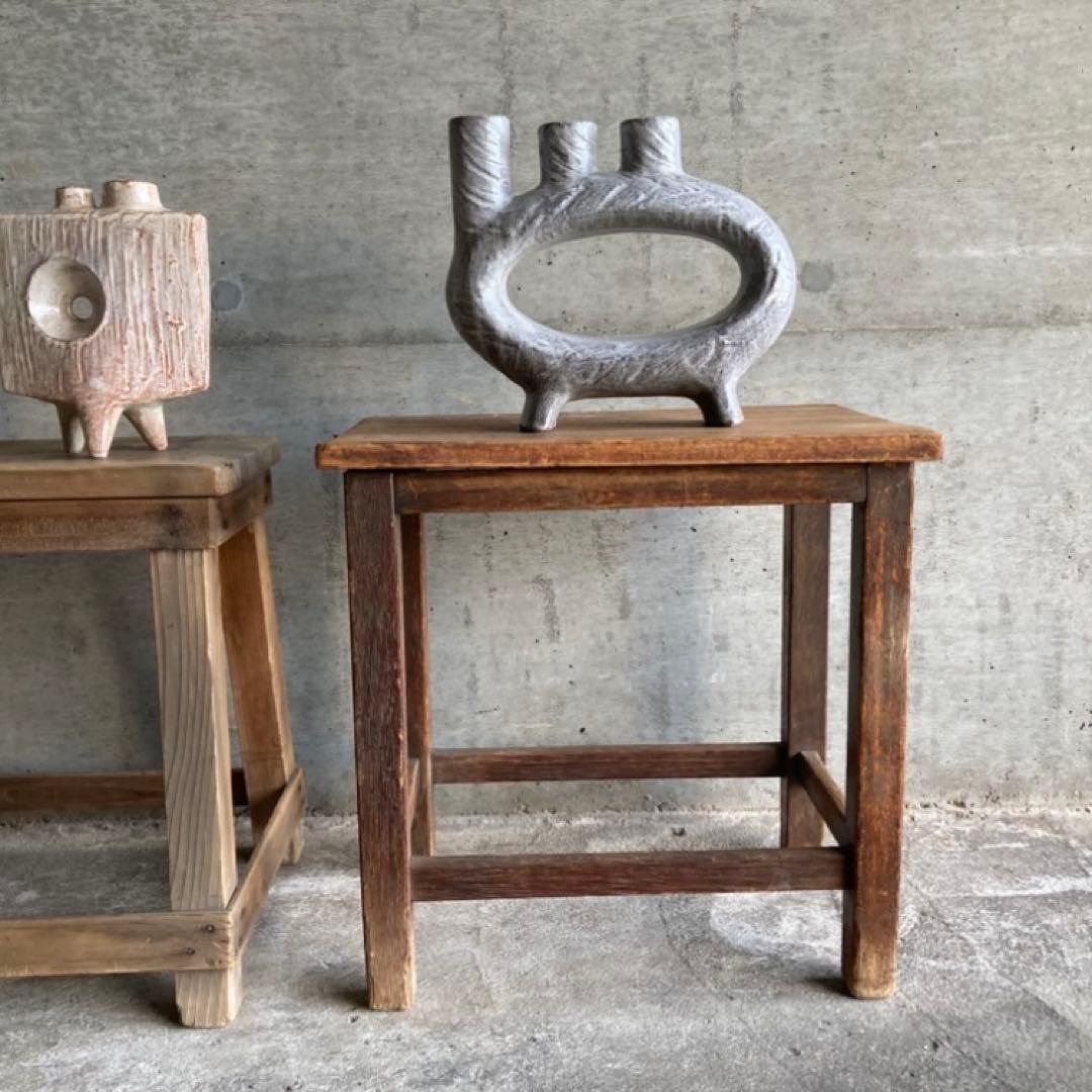 みゆき⁇ 花器 花瓶 フラワーベース 置物 オブジェ 陶器 モダン ３点 レトロ