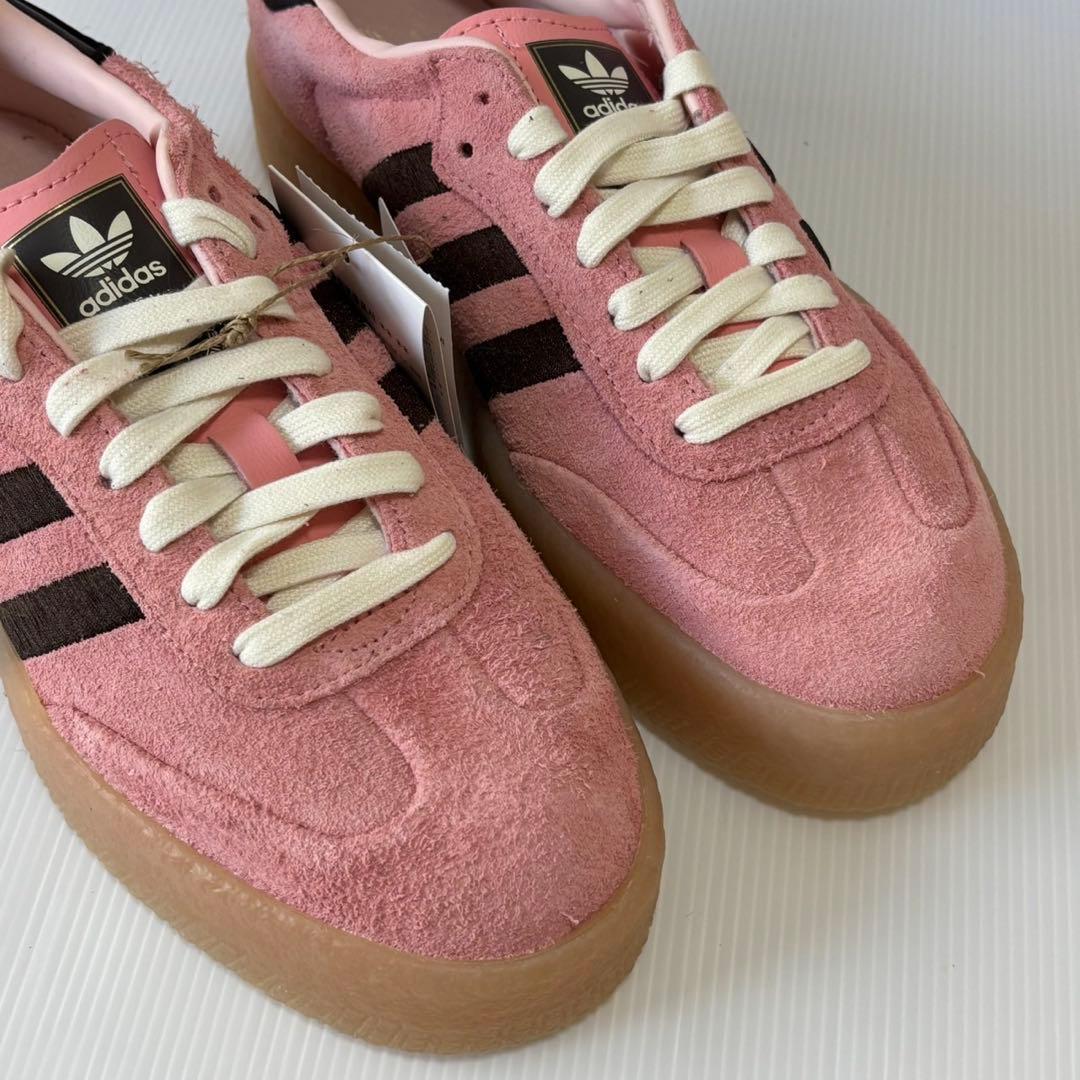 新品未使用　adidas アディダス　サンバ　SAMBAE 24.5cm ピンク