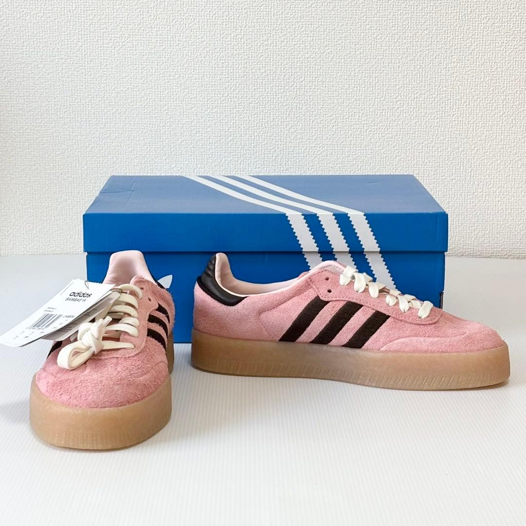新品未使用　adidas アディダス　サンバ　SAMBAE 24.5cm ピンク