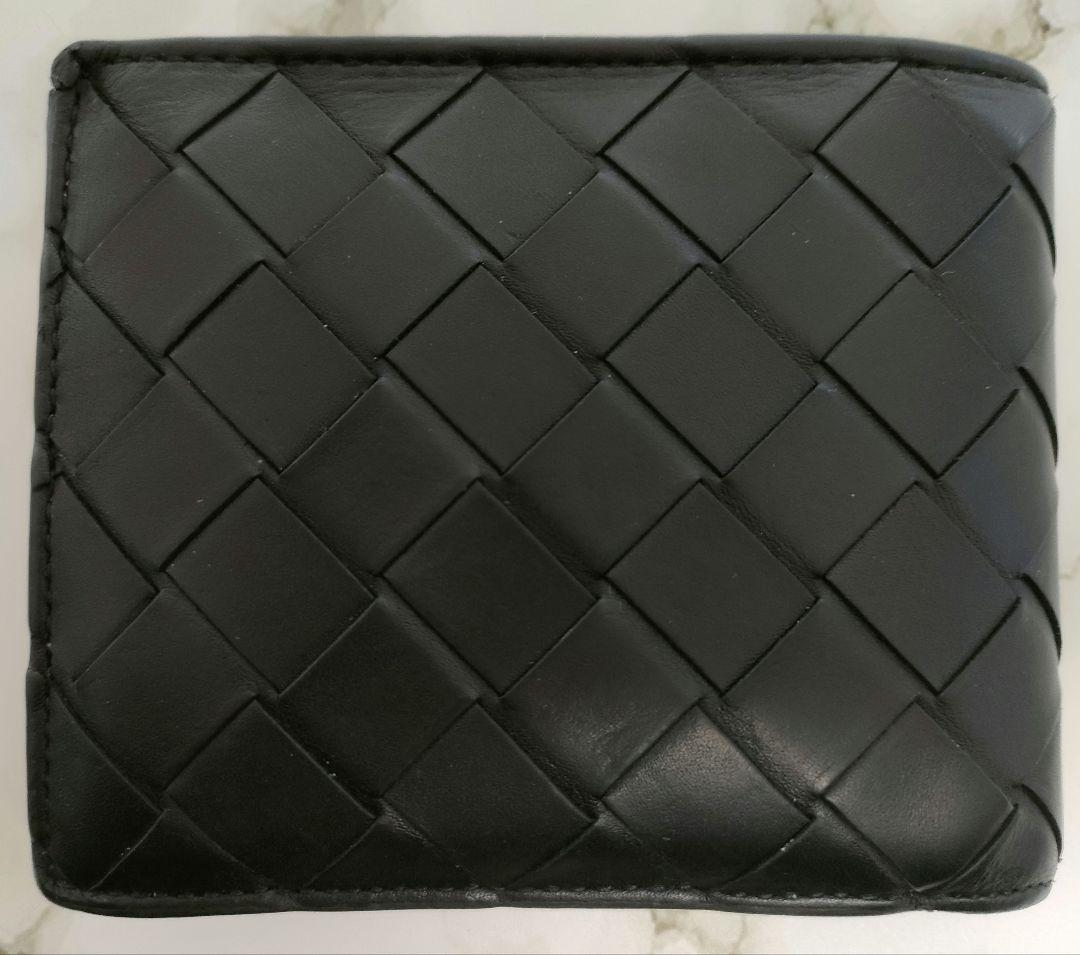 APR01 ボッテガヴェネタ 極美品 マキシイントレチャート 2つ折り財布
