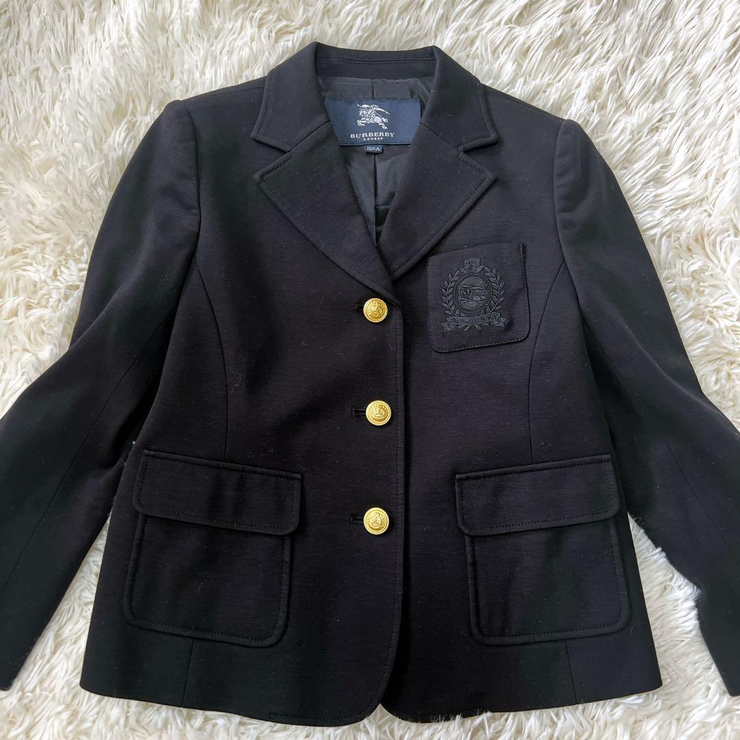 専用！！バーバリー セットアップ ブレザー エンブレム リボン 120 金ボタン