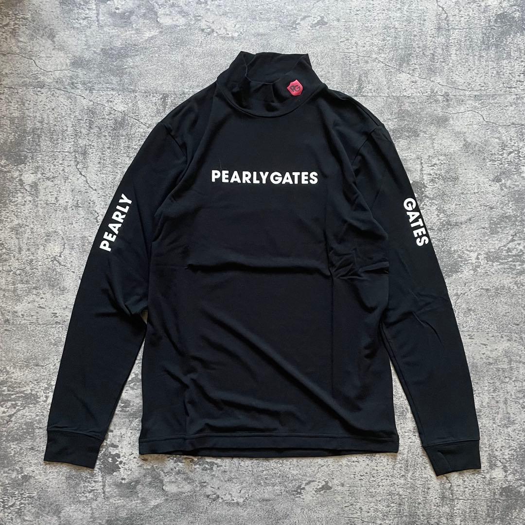 ★参15,400円★パーリーゲイツ ソフトサーモベア天 長袖 ハイネック 黒 ３