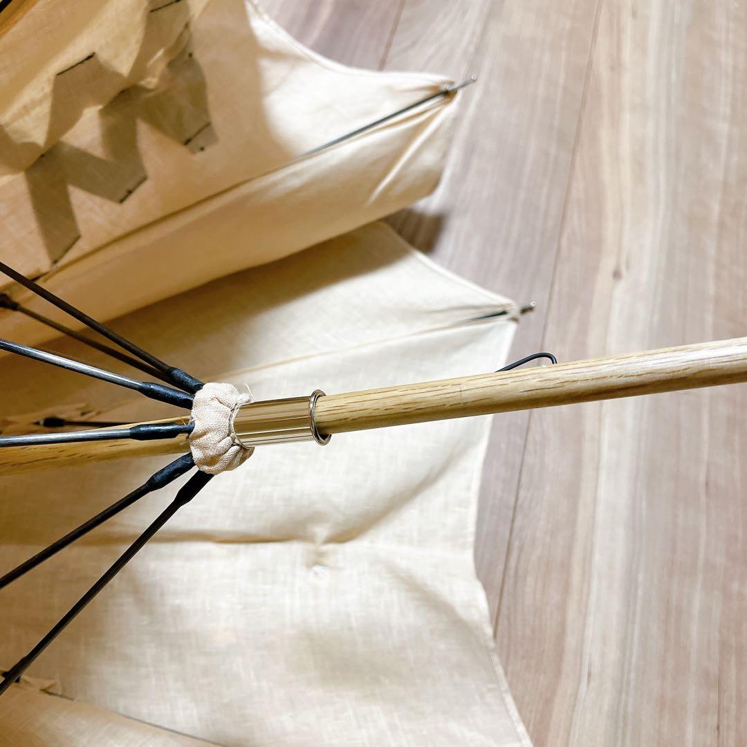 限定品【極美品】ヘレンカミンスキー×ハンウェイ コラボ 日傘 ベージュ×ブラック